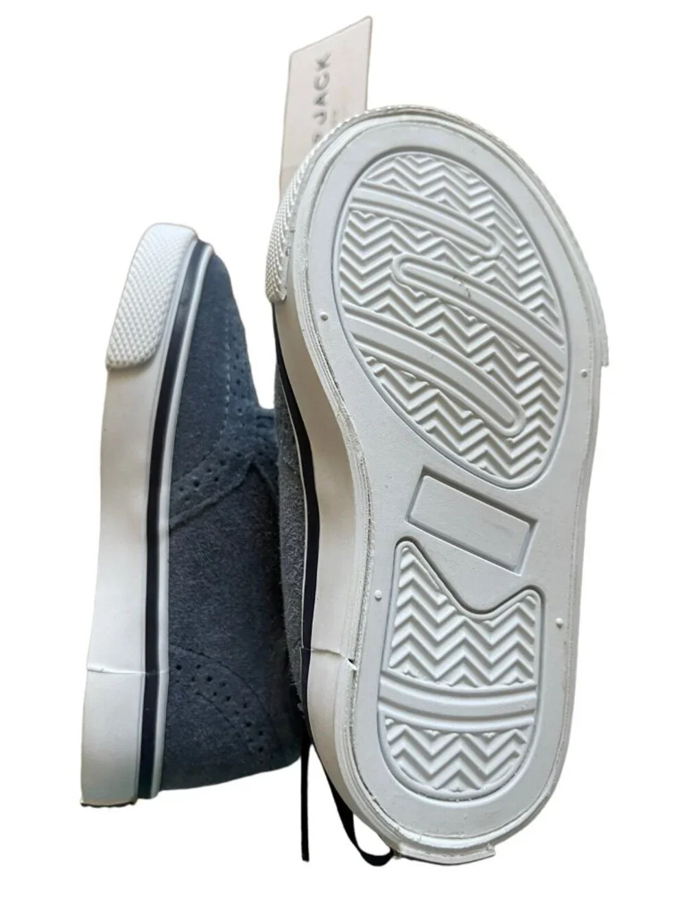 Janie And Jack Shoes Boys Size 6 Blue Suede Wingtip Lace Up
